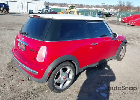 2004 Mini Cooper z USA, uszkodzony, nr VIN WMWRC33484TJ59655